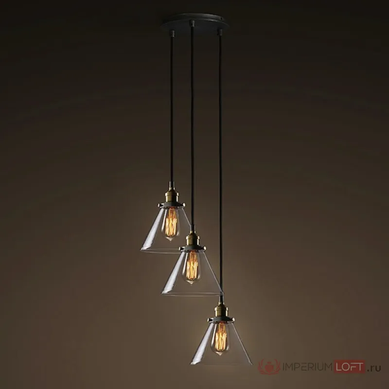 Подвесной светильник Loft Clear Glass Wide Cloche 3 от ImperiumLoft