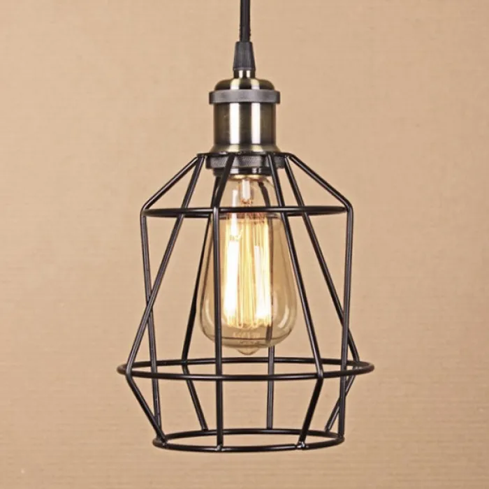 Подвесной светильник Wire Cage Pendant Pripl Black от ImperiumLoft