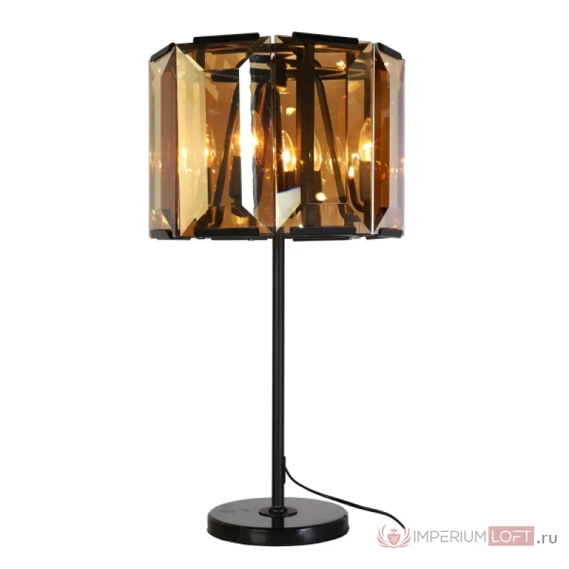 Настольная лампа Harlow Crystal Round Table Amber от ImperiumLoft