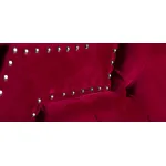 Кровать двуспальная с изголовьем красная Button