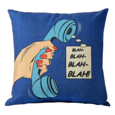 Декоративная подушка "Blah-blah-blah"