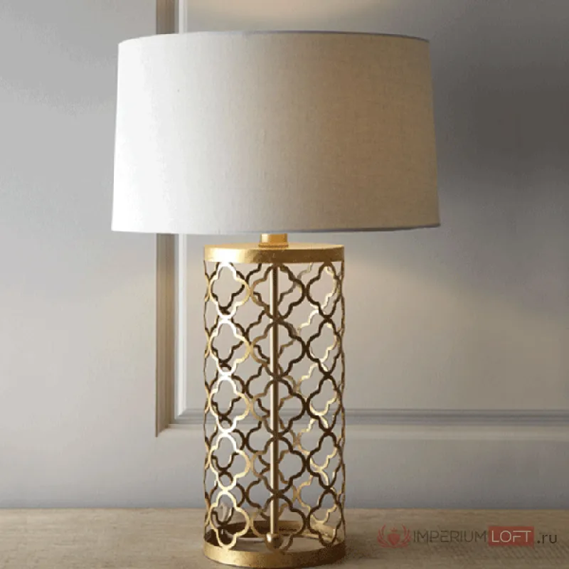 Настольная лампа Regina-Andrew Design Quatrefoil Drum Lamp от ImperiumLoft