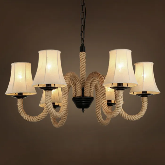Люстра Loft Rope Chandelier 6 от ImperiumLoft