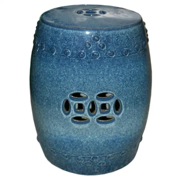 Китайский табурет ceramic garden stool blue AMBRE  от ImperiumLoft