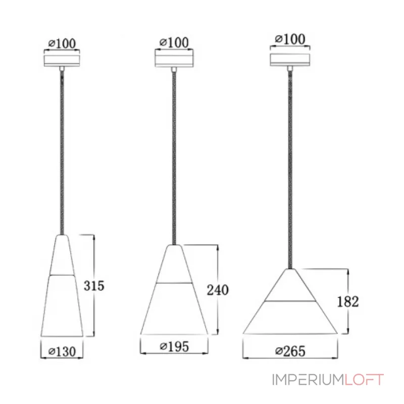 Подвесной светильник Opaque Light Tall