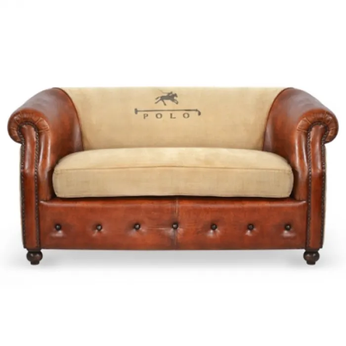 Диван POLO brown leather от ImperiumLoft