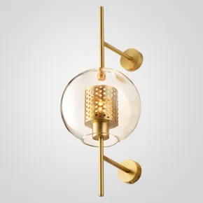 Настенный светильник CATCH WALL ball L58 brass
