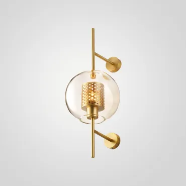 Настенный светильник CATCH WALL ball L55 brass от ImperiumLoft