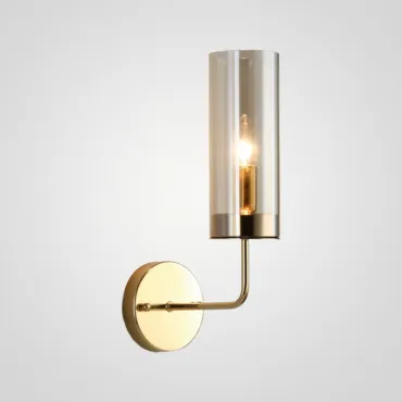 Настенный светильник Agne Brass Glass Tube wall light от ImperiumLoft