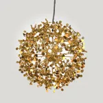 Подвесная люстра Tezani Argent Suspension Pendant lamp 85 gold D60