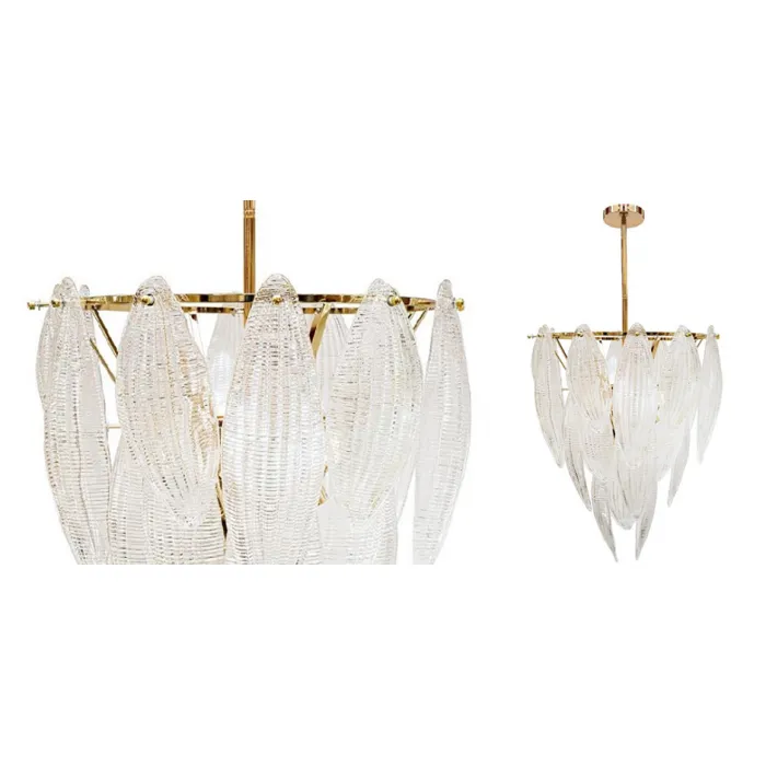 Textured glass Chandelier от ImperiumLoft