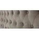 Кровать двуспальная с изголовьем бежевая Button