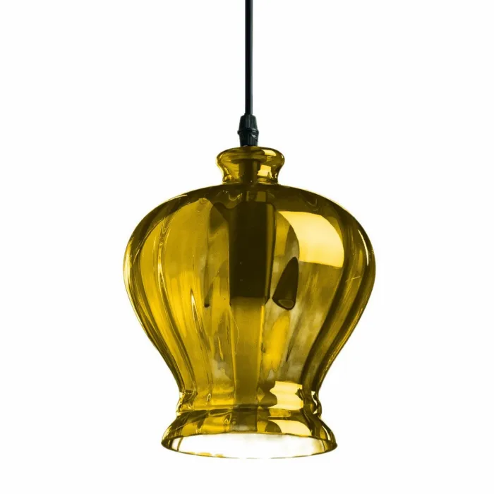Подвесной светильник Geometry Glass Amber Bell Pendant от ImperiumLoft