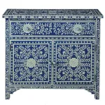 Комод ORIENTAL Indian синий орнамент