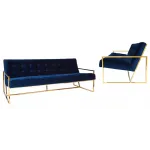 Софа Navy Velvet Apartment Sofa от ImperiumLoft