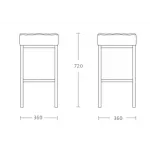 Барный стул Florence Knoll Bar Stool designed by Florence Knoll