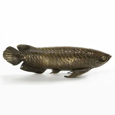 Декоративная статуэтка "Рыба Античная бронза"