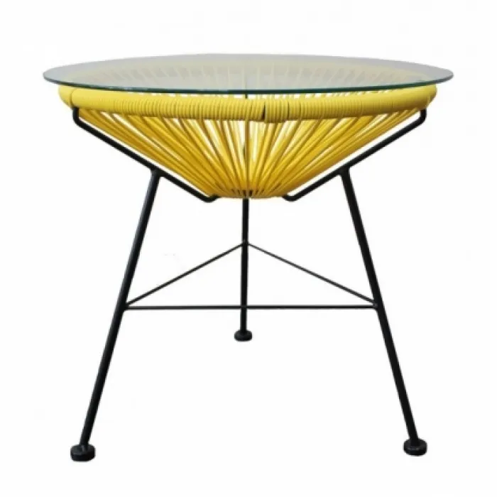 Приставной стол Acapulco side table Yellow от ImperiumLoft