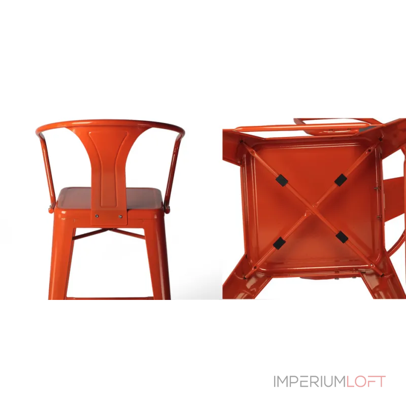 Барный стул Tolix Bar Stool 75 Armchair Backed