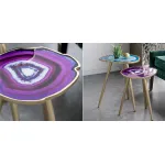 Кофейный стол Imitation Agate Fuchsia