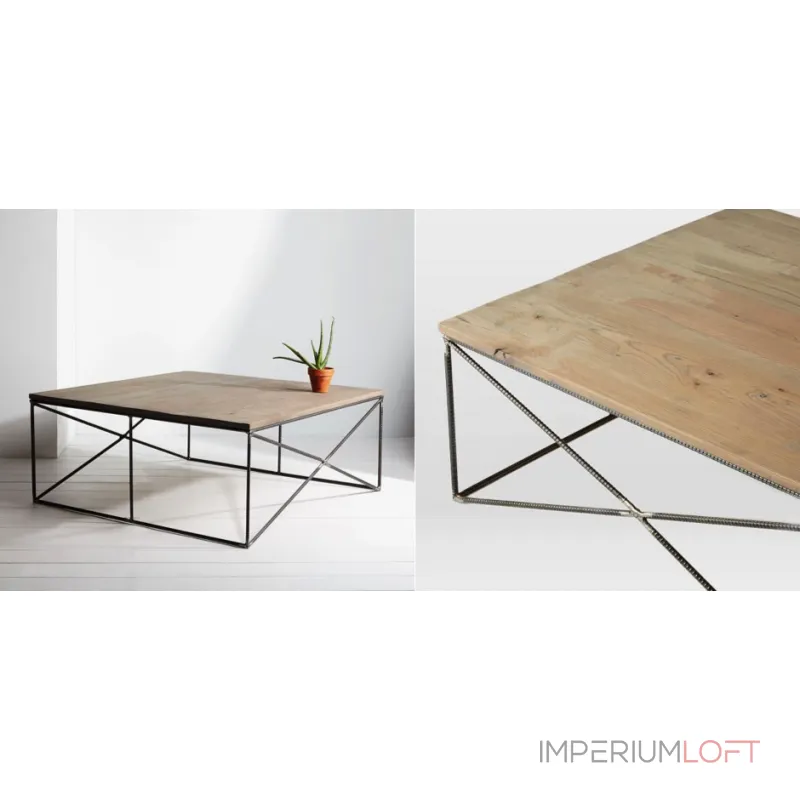 Журнальный стол Industrial Rust Fixtures Coffee Table
