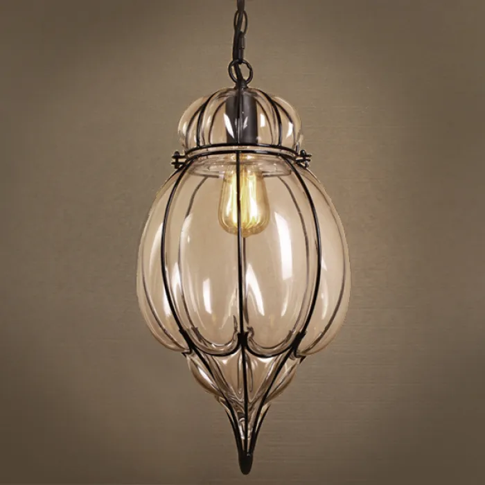 Подвесной светильник Metal Mesh and Glass Pendant IV от ImperiumLoft