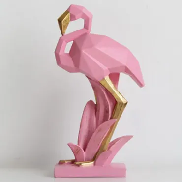 Статуэтка Geometric Flamingo
