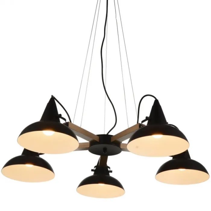 Люстра Coneca Pendant 5 Black от ImperiumLoft
