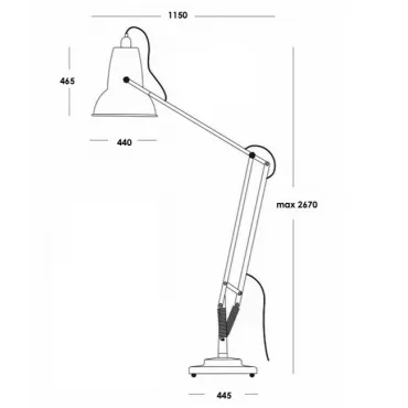 Напольная лампа Anglepoise Giant 1227 Floor Lamp от ImperiumLoft