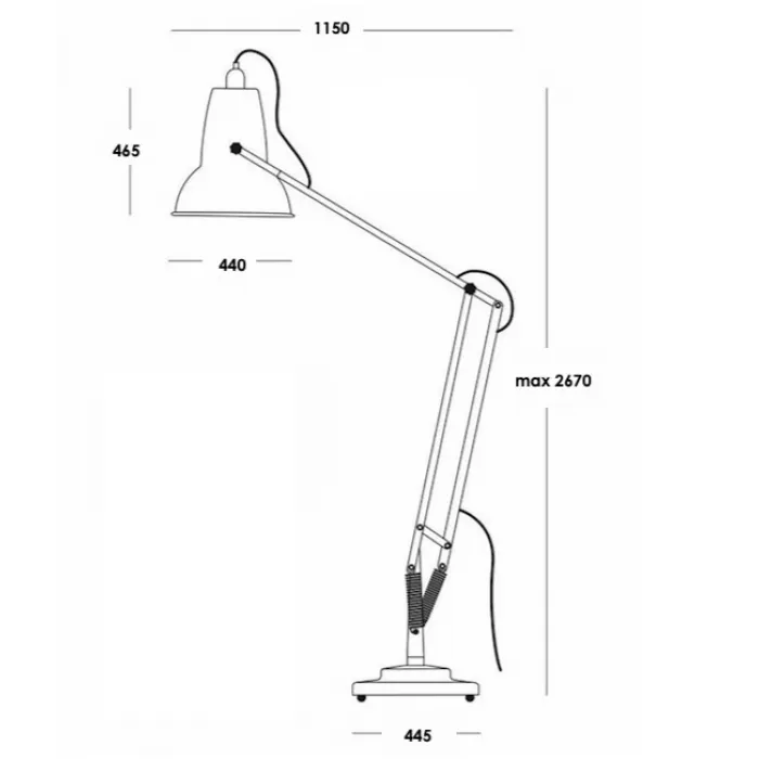 Напольная лампа Anglepoise Giant 1227 Floor Lamp от ImperiumLoft