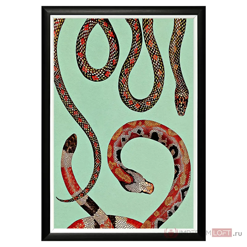 Постер Red Snakes от ImperiumLoft