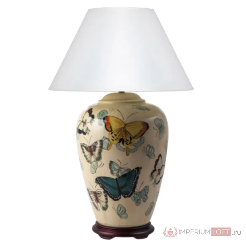 Настольная лампа Round Beige Butterfly от ImperiumLoft