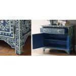 Комод ORIENTAL Indian синий орнамент
