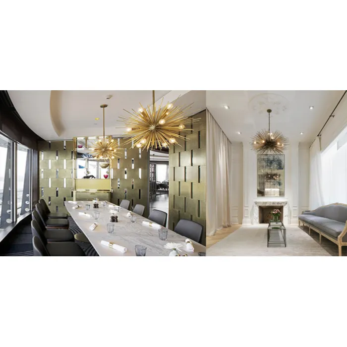 Люстра ASTRA Chandelier Sputnik Brass от ImperiumLoft