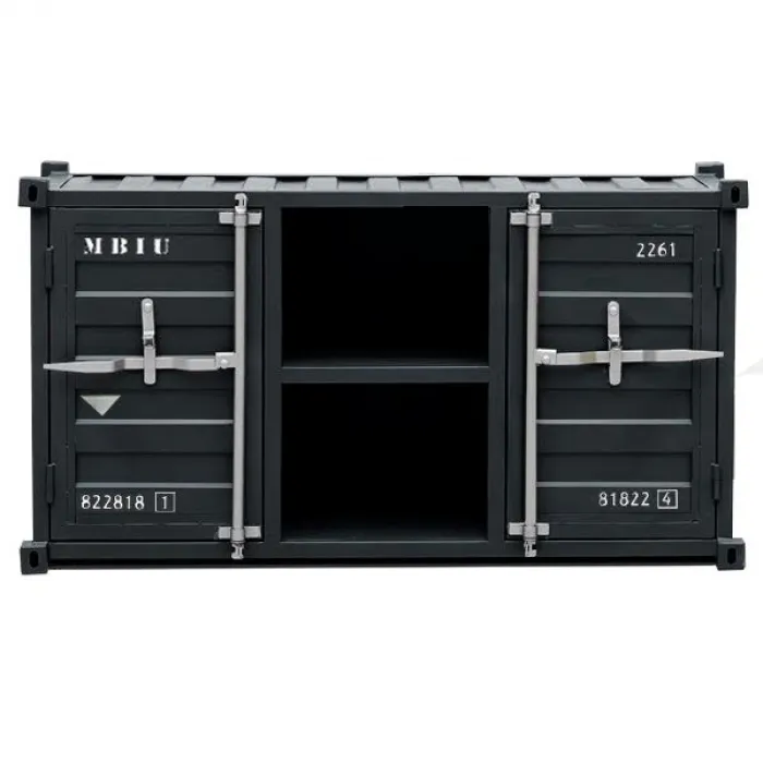 ТВ тумба Loft TV Sea container черный металл от ImperiumLoft