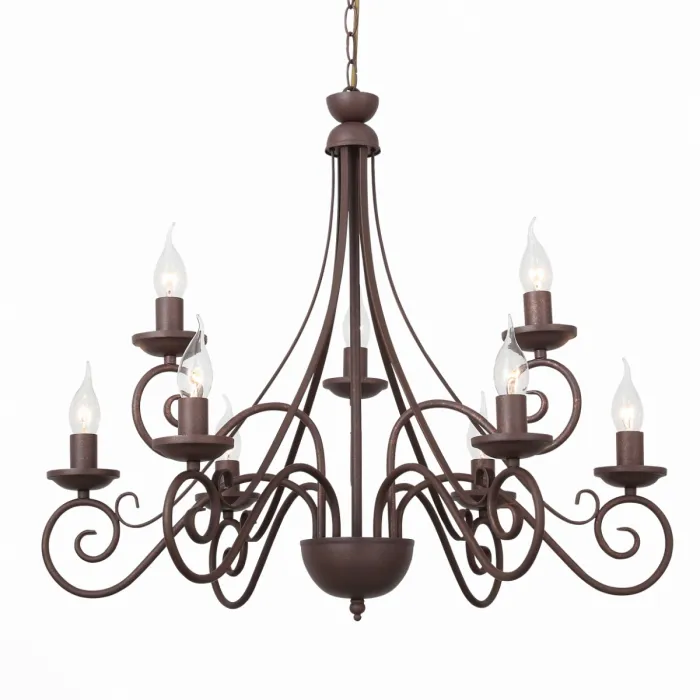Подвесной светильник Half Ring black leather 40 от ImperiumLoft