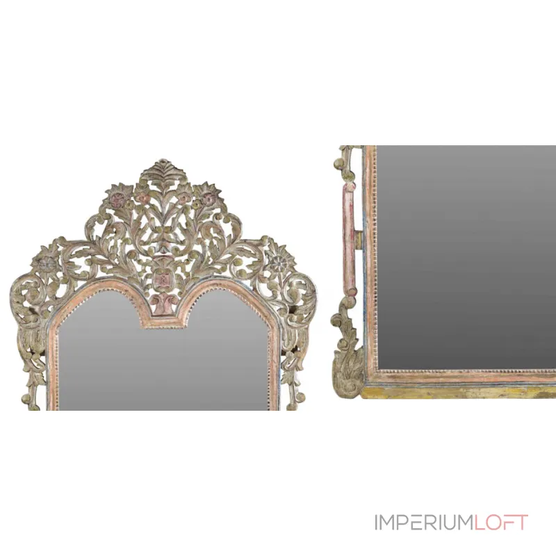 Зеркало из массива тика с растительным орнаментом от ImperiumLoft Зеркало из массива тика с растительным орнаментом от ImperiumLoft