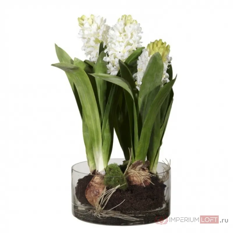 Декоративный искусственный цветок White Hyacinths от ImperiumLoft