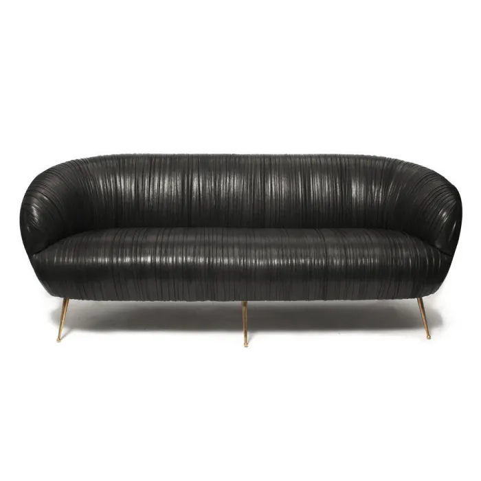 Софа Kelly Wearstler Souffle Settee Leather от ImperiumLoft
