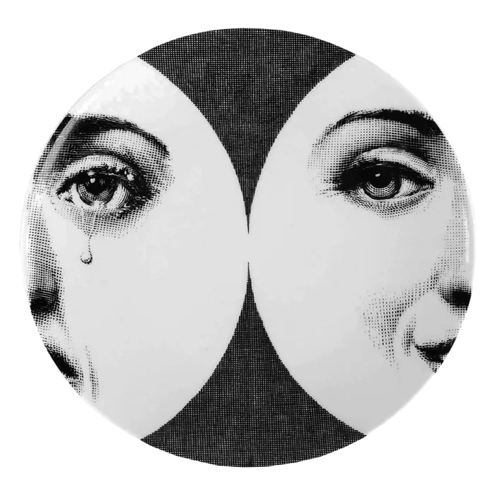 Декоративная тарелка Fornasetti 30.CR.BW.R01-280 designed by Piero Fornasetti от ImperiumLoft
