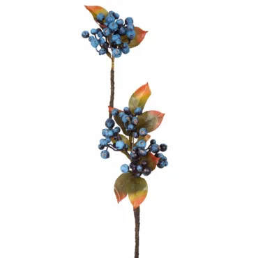 Декоративный искусственный цветок Branch Blue Berries