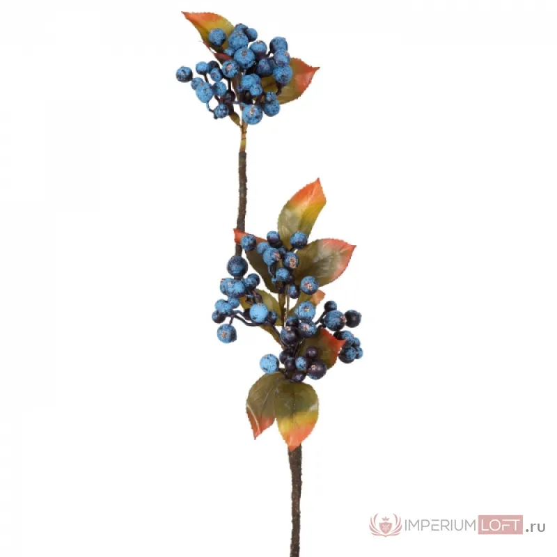 Декоративный искусственный цветок Branch Blue Berries от ImperiumLoft