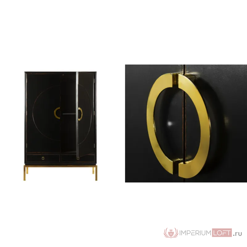 Шкаф China Rack Black от ImperiumLoft