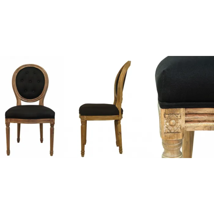 Стул French chairs Provence Black Chair от ImperiumLoft