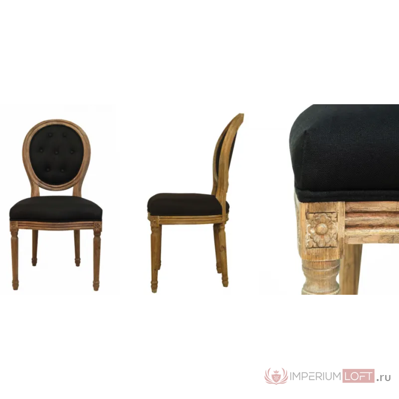 Стул French chairs Provence Black Chair от ImperiumLoft