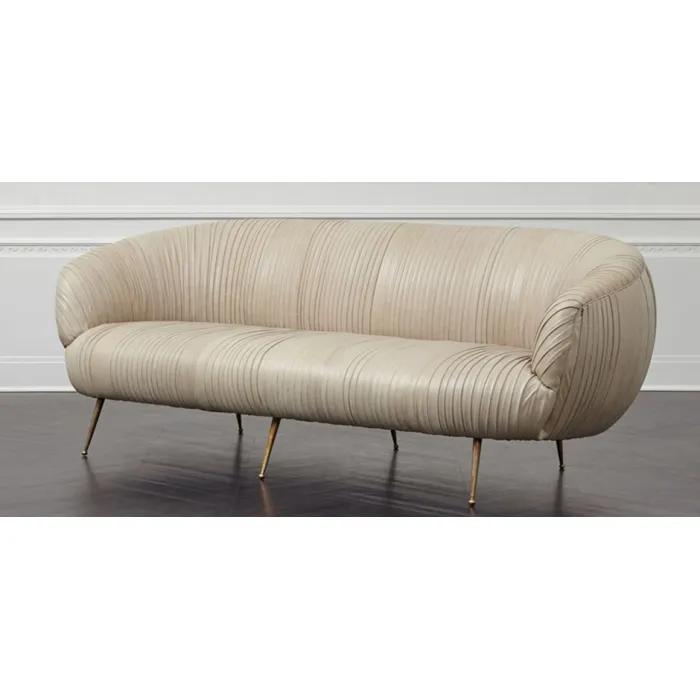 Софа Kelly Wearstler Souffle Settee Leather от ImperiumLoft