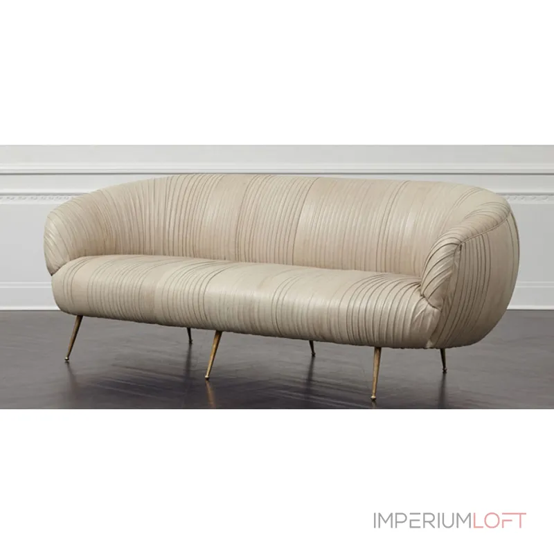 Софа Kelly Wearstler Souffle Settee Leather от ImperiumLoft