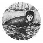 Декоративная тарелка Fornasetti 30.CR.BW.R01-195 designed by Piero Fornasetti от ImperiumLoft