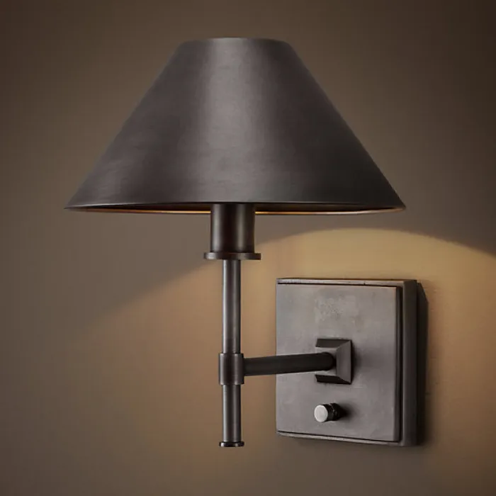 Бра RH Petite Candlestick SCONCE Aged steel от ImperiumLoft