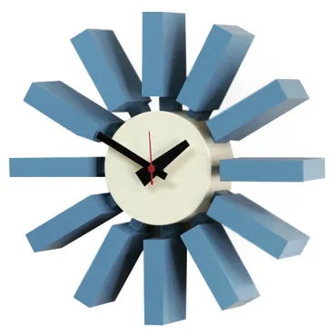Часы George Nelson Block Clock Blue